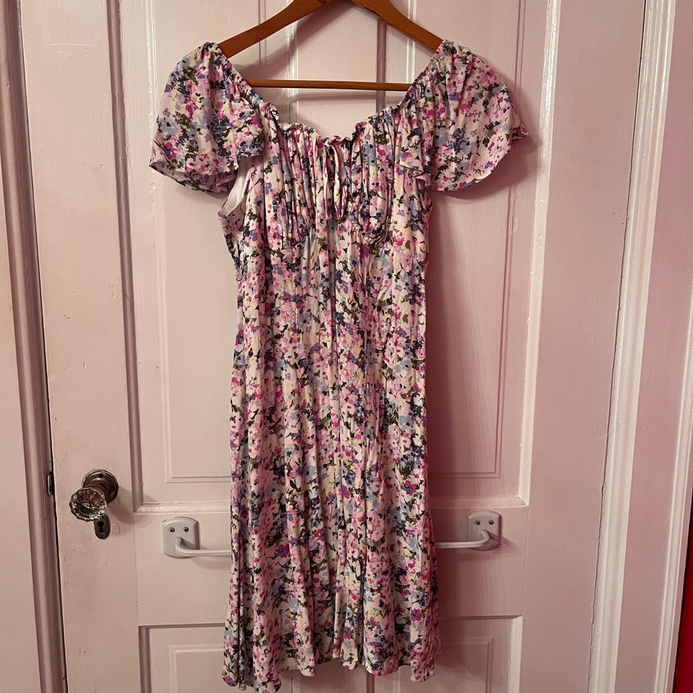 Charming Floral Colorful Mini Dress